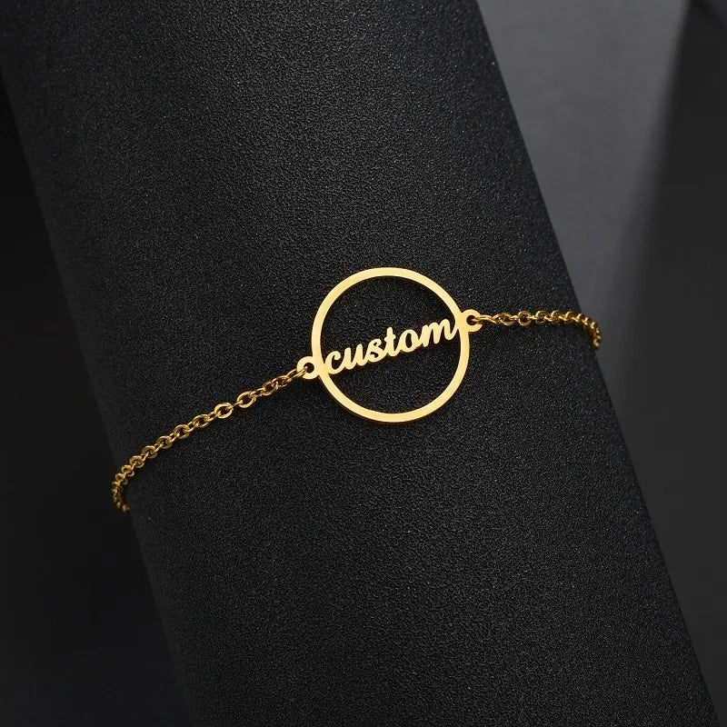 Custom Ge’ez Script Heart Anklet or Bracelet