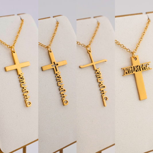 Custom Ge'ez Cross Necklace